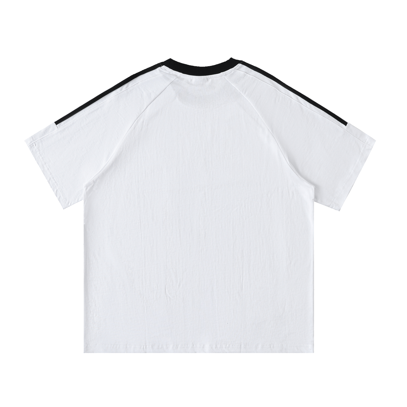 B67 Contrast Tape Crewneck Cotton T-Shirt