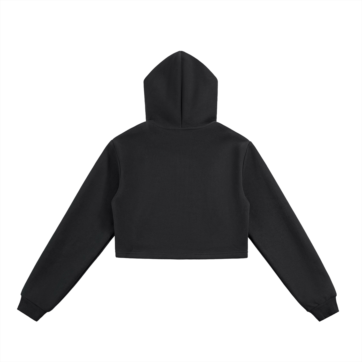 Essential Cropped Zip-Up Hoodie