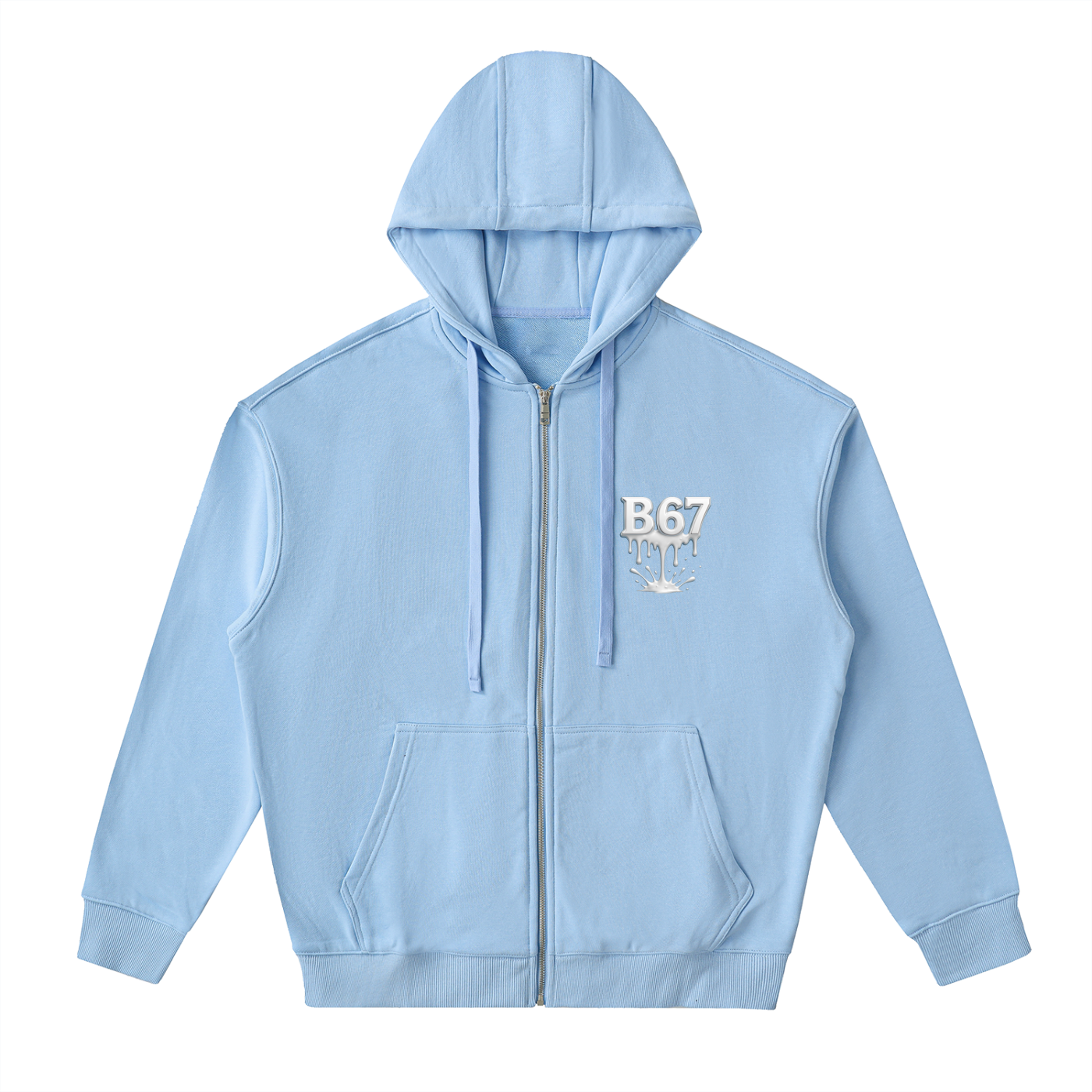 Drop-Shoulder Zip Up Hoodie – BSIXTYSEVEN