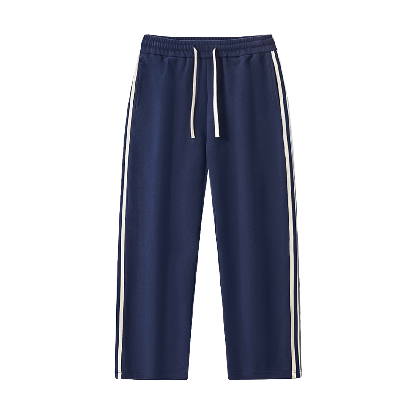 B67 Contrast Side-Stripe Straight-Leg  Pants