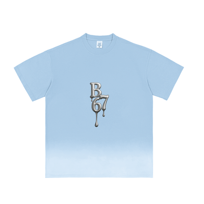 B67 Vintage Sky Blue Sunfade Wash T-Shirt