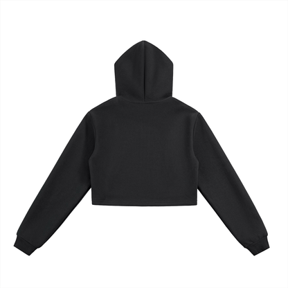Essential Cropped Zip-Up Hoodie