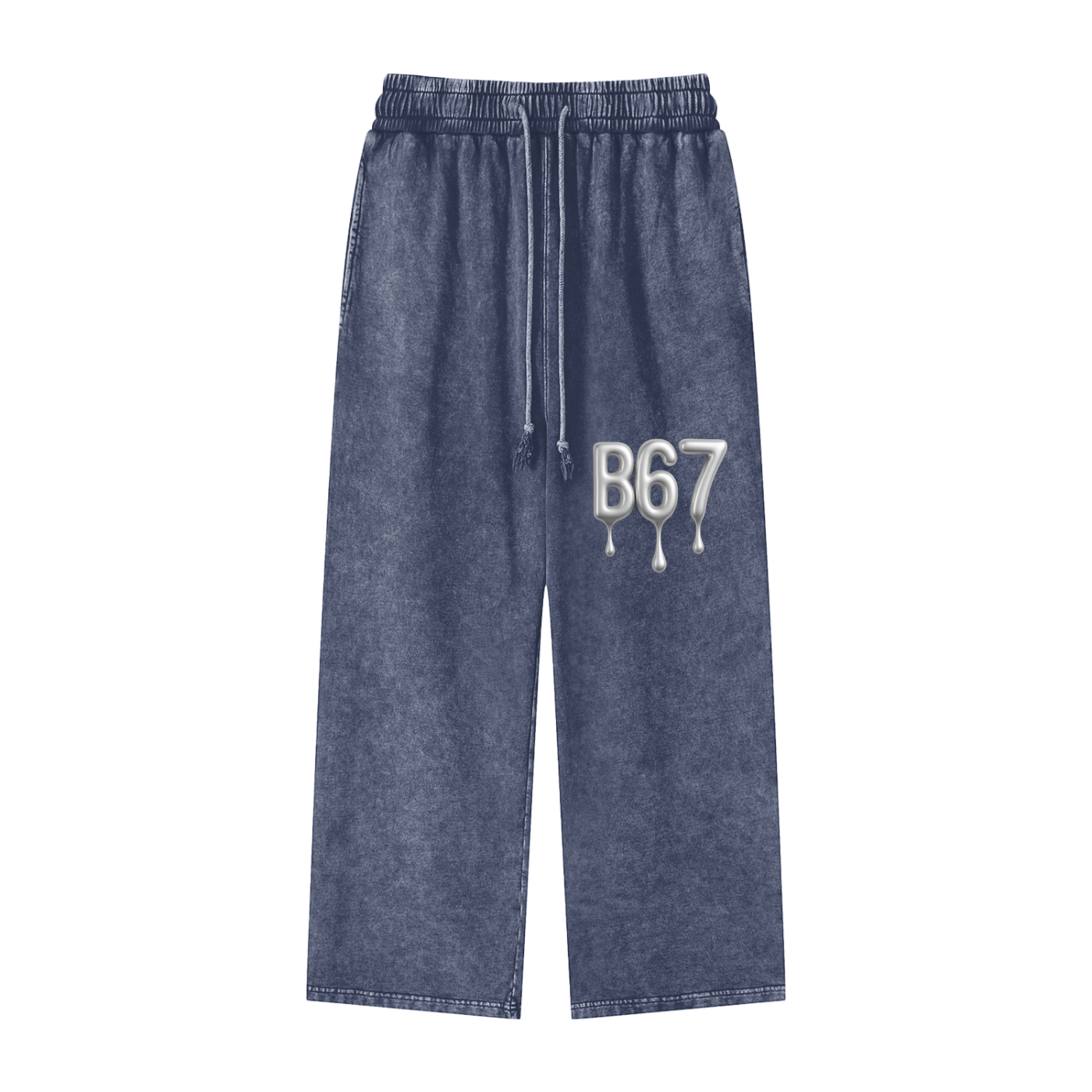 B67 Snow Washed Wide Leg Pants