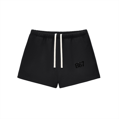 B67 Black on Black Fleece Sweat shorts