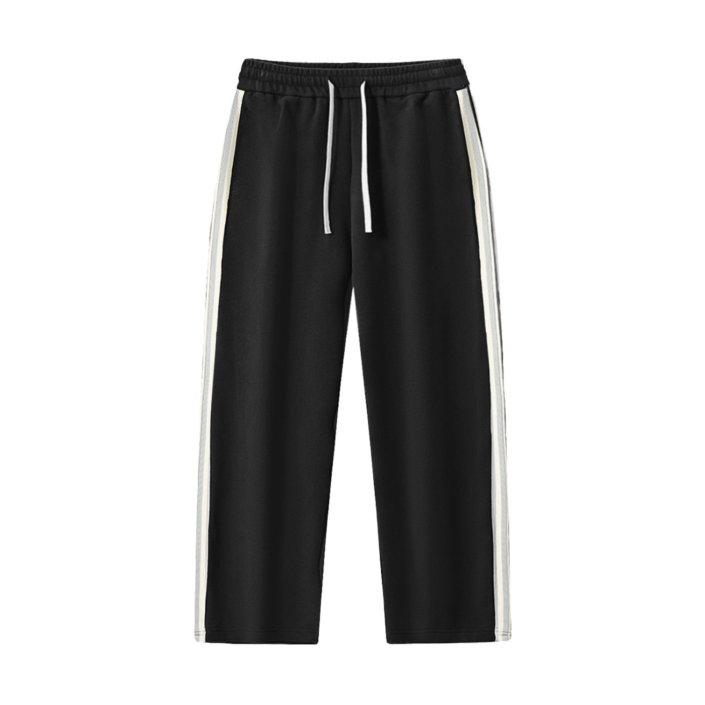 B67 Contrast Side-Stripe Straight-Leg  Pants