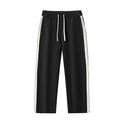 B67 Contrast Side-Stripe Straight-Leg  Pants