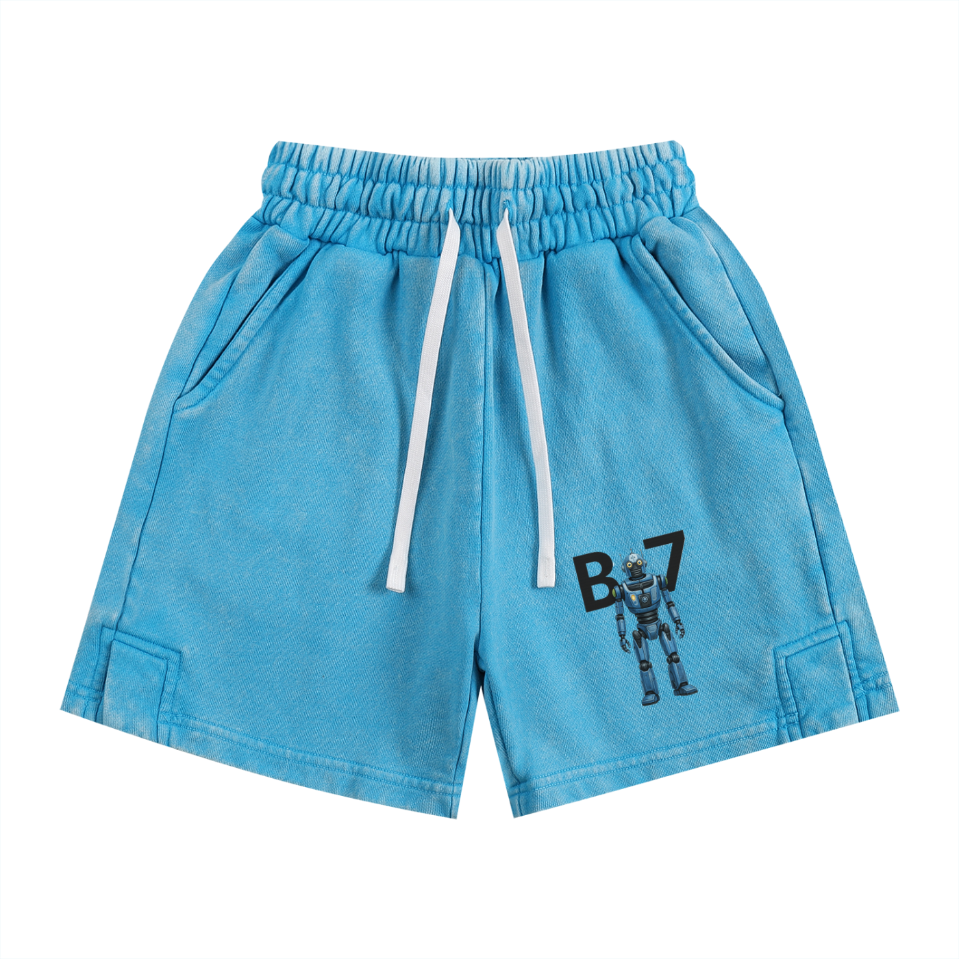 B7 Drip Snow Washed Kids' Shorts