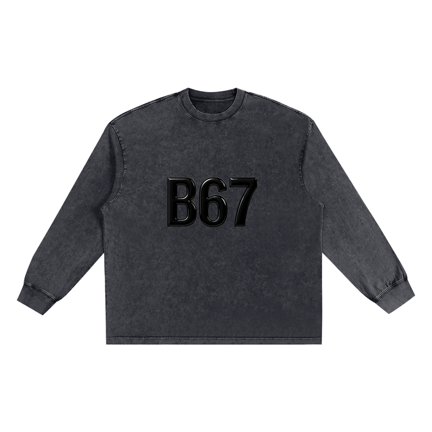 B67 Snow Washed Frayed Edge sweatshirt