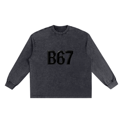 B67 Snow Washed Frayed Edge sweatshirt