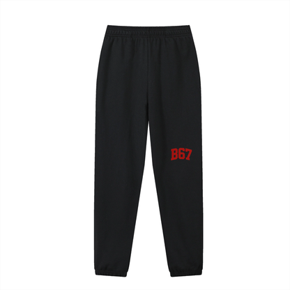B67 Jogged Sweatpants – Black and Red  Edition