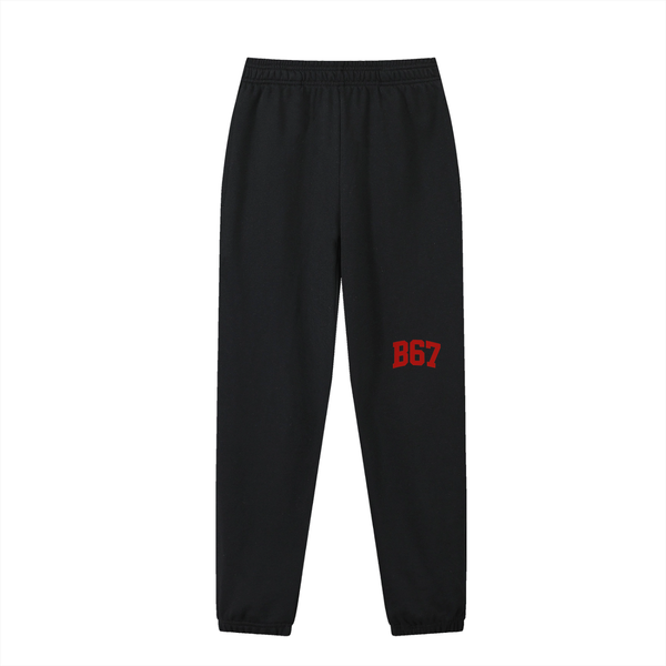 B67 Jogged Sweatpants – Black and Red  Edition