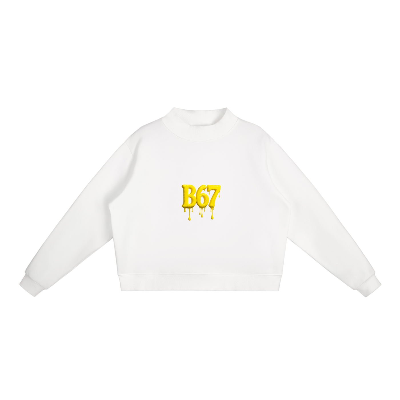 B67 Drip  Fleece Mid-Neck Crew Sweatshirt
