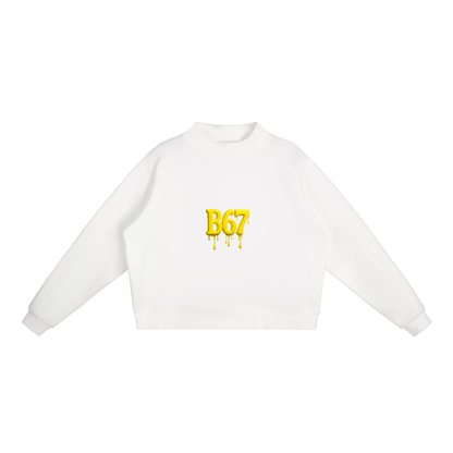 B67 Drip  Fleece Mid-Neck Crew Sweatshirt