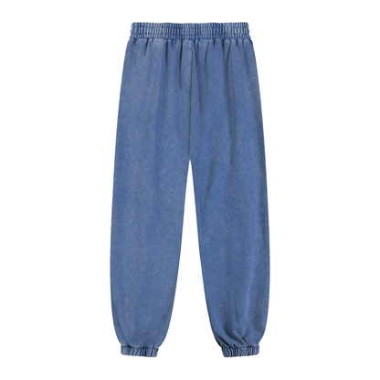 B67 Snow Wash Heavyweight Jogged Sweatpants – Royal Blue Edition