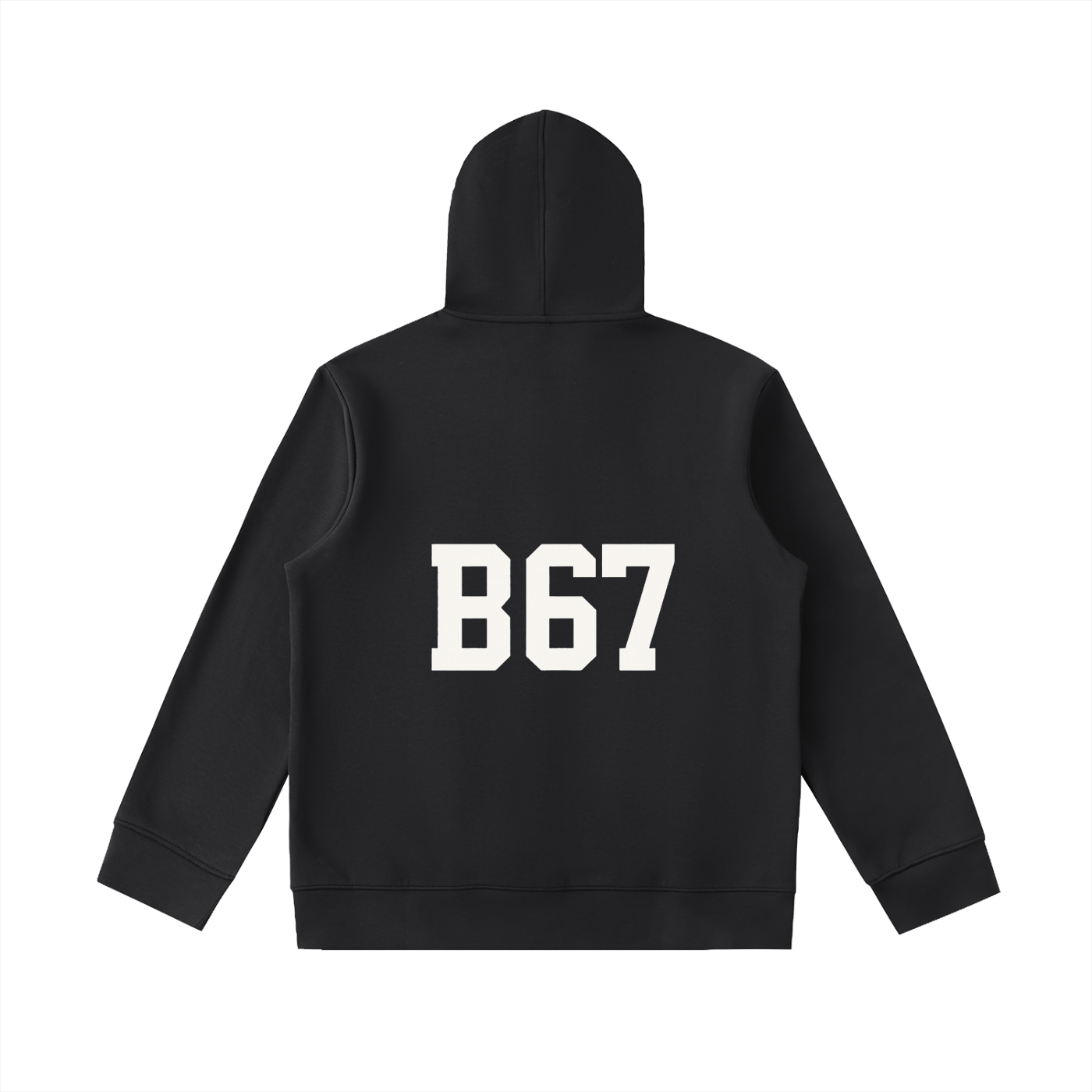 B67 Heavyweight High Neck  Zip-Up Hoodie