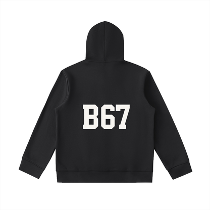B67 Heavyweight High Neck  Zip-Up Hoodie